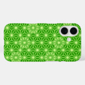 Japans Asanoha-patroon - kalkgroen Case-Mate iPhone Case (Achterkant (horizontaal))