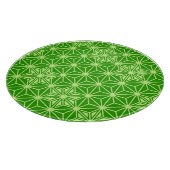 Japans Asanoha-patroon - kalkgroen Snijplank (Hoek)