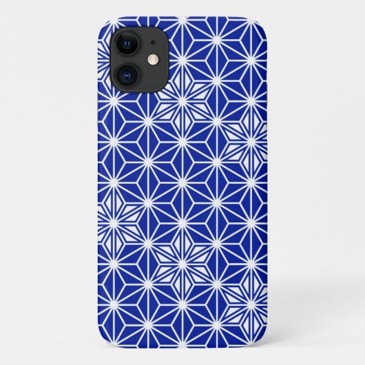 Japans Asanoha-patroon - kobaltblauw Case-Mate iPhone Case (Achterkant)