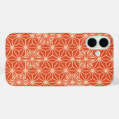 Japans Asanoha-patroon - koraal oranje Case-Mate iPhone Case (Achterkant (horizontaal))