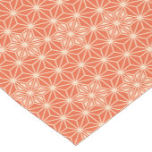 Japans Asanoha-patroon, koraal-Sinaasappel Korte Tafelloper (Hoek)