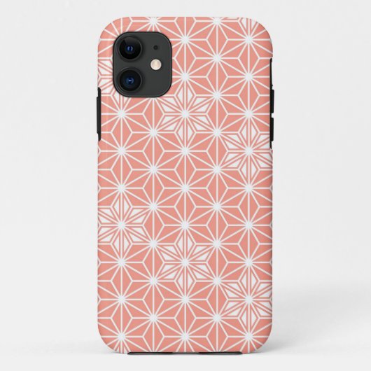 Japans Asanoha-patroon - koraalroze Case-Mate iPhone Case (Achterkant)