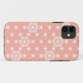 Japans Asanoha-patroon - koraalroze Case-Mate iPhone Case (Achterkant (horizontaal))