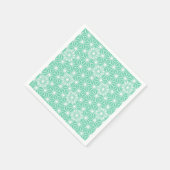 Japans Asanoha patroon - licht aqua Servetten (Hoek)