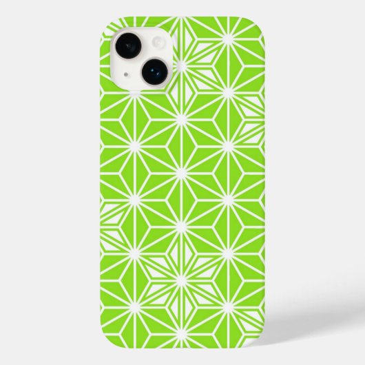 Japans Asanoha patroon - licht limoengroen Case-Mate iPhone Case (Achterkant)
