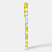 Japans Asanoha-patroon - mosterd goud en wit Case-Mate iPhone Case (Achterkant / Links)