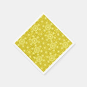 Japans Asanoha-patroon - mosterd goud Servetten (Hoek)