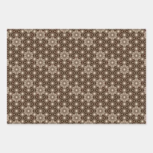 Japans Asanoha-patroon, neutraal Inpakpapier Vel (Voorkant 2)