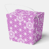 Japans Asanoha-patroon - orchidee Bedankdoosjes (Achterkant)