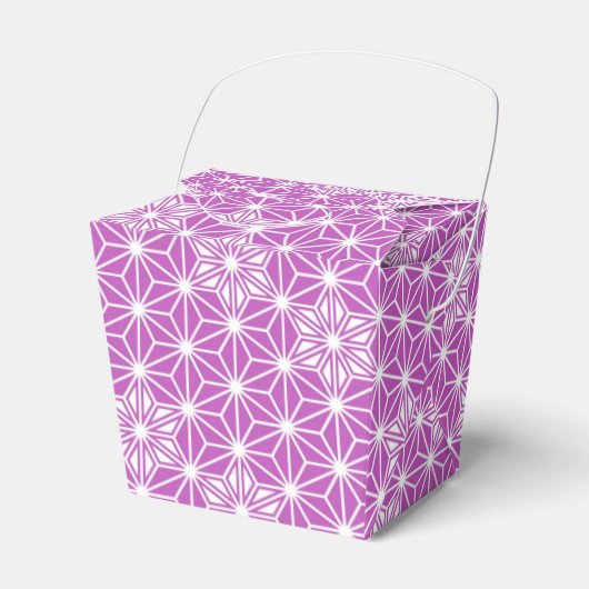 Japans Asanoha-patroon - orchidee Bedankdoosjes (Voorkant Zijde)