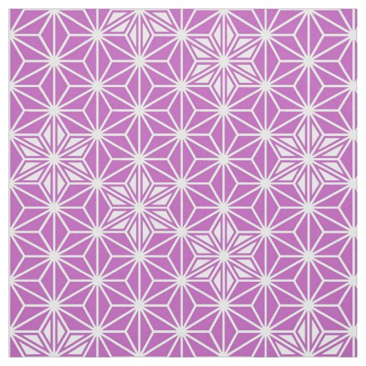 Japans Asanoha-patroon - orchidee Stof (Swatch)