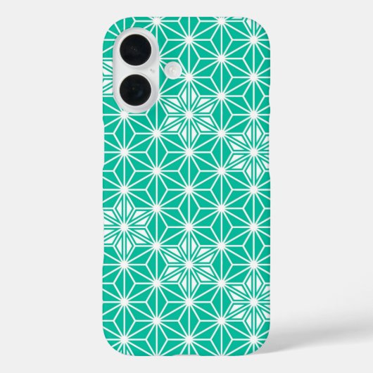 Japans Asanoha-patroon - paukblauw Case-Mate iPhone Case (Achterkant)