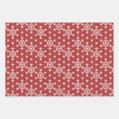 Japans Asanoha-patroon, rood, zwart/wit, goud Inpakpapier Vel (Voorkant)