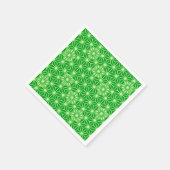 Japans Asanoha-patroon - smaragdgroen Servetten (Hoek)