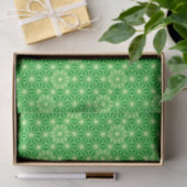 Japans Asanoha-patroon - smaragdgroen Tissuepapier (Geschenk)