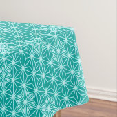 Japans Asanoha-patroon - turquoise Tafelkleed (Voorbeeld)