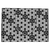 Japans Asanoha-patroon - wit en zwart Groot Cadeauzakje (Achterkant)