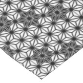 Japans Asanoha-patroon - wit en zwart Tafelkleed (Gekanteld)