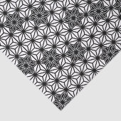 Japans Asanoha-patroon - wit en zwart Tissuepapier (Detail)