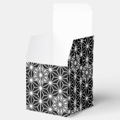 Japans Asanoha-patroon - zwart-wit Bedankdoosjes (Geopend)