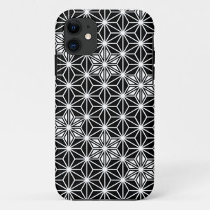 Japans Asanoha-patroon - zwart-wit iPhone 11 Hoesje