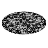 Japans Asanoha-patroon - zwart-wit Snijplank (Hoek)