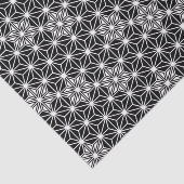 Japans Asanoha-patroon - zwart-wit Tissuepapier (Detail)