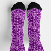 Japans Asanoha Pattern, Amethyst Paars Sokken (Top)
