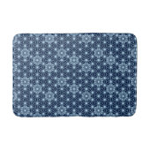 Japans Asanoha Pattern, Indigo and Light Blue Badmat (Voorkant)