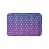 Japans Asanoha Traditioneel print blauw en Paars Badmat (Voorkant)