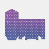 Japans Asanoha Traditioneel print blauw en Paars Bedankdoosjes (Uitgevouwen)