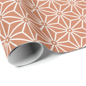 Japans Asanoha Yukata Jinbei Pattern ensyucha Cadeaupapier (Rol Hoek)