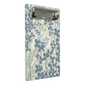 Japans Aziatisch Blauw Blad Bloem Mini Klembord (Schuin)