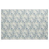 Japans Aziatisch Blauw Blad Bloem Stof (Fat Quarter)