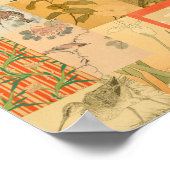  Japans-Aziatisch kunstkleuterdecor Poster (Hoek)