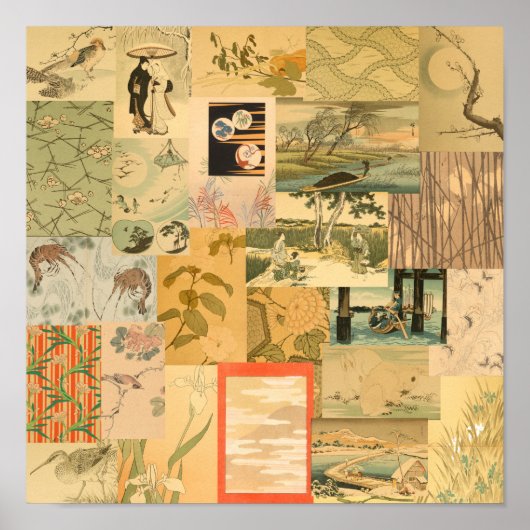  Japans-Aziatisch kunstkleuterdecor Poster (Voorkant)