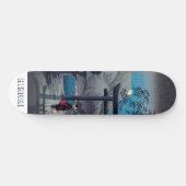 Japans Aziatisch kunstmeer in Moonlight Persoonlijk Skateboard (Horizontaal)