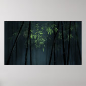 Japans Bamboe Forest Painting Poster (Voorkant)