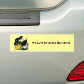 Japans bantam kwartet bumpersticker (Op auto)