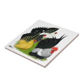 Japans bantam kwartet tegeltje (Zijkant)