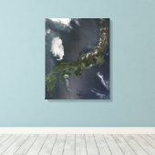 Japan's belangrijkste eiland, Honshu Canvas Afdruk (Insitu (Houten vloer))