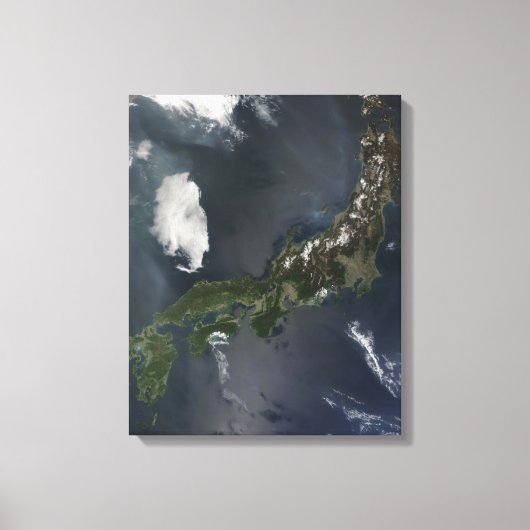 Japan's belangrijkste eiland, Honshu Canvas Afdruk (Voorkant)