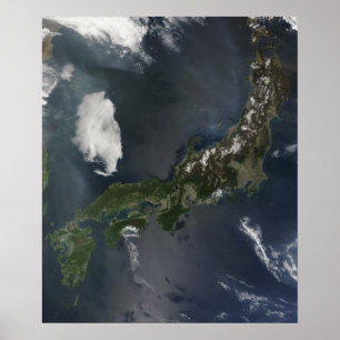 Japan's belangrijkste eiland, Honshu Poster