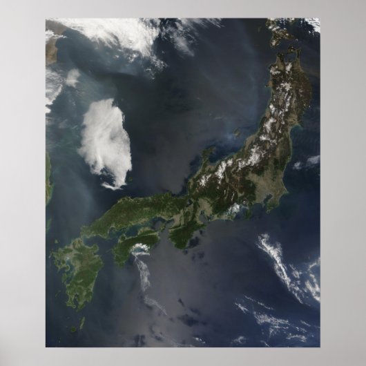 Japan's belangrijkste eiland, Honshu Poster (Voorkant)