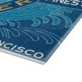 Japans Bierlabel Glas Blauw Snijplank (Hoek)