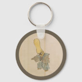 Japans Big-Headed Yokai Swordsman Sleutelhanger (Achterkant)