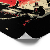 Japans Bigfoot Samurai Ufo  Sasquatch Mannen Poster (Hoek)