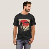 Japans Bigfoot Samurai Ufo  Sasquatch Mannen T-shirt (Voorkant volledig)