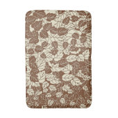 Japans blad Print, Taupe Tan en Beige Badmat (Voorkant Verticaal)