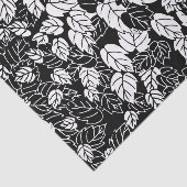 Japans bladeren afdrukken, zwart en wit tissuepapier (Detail)